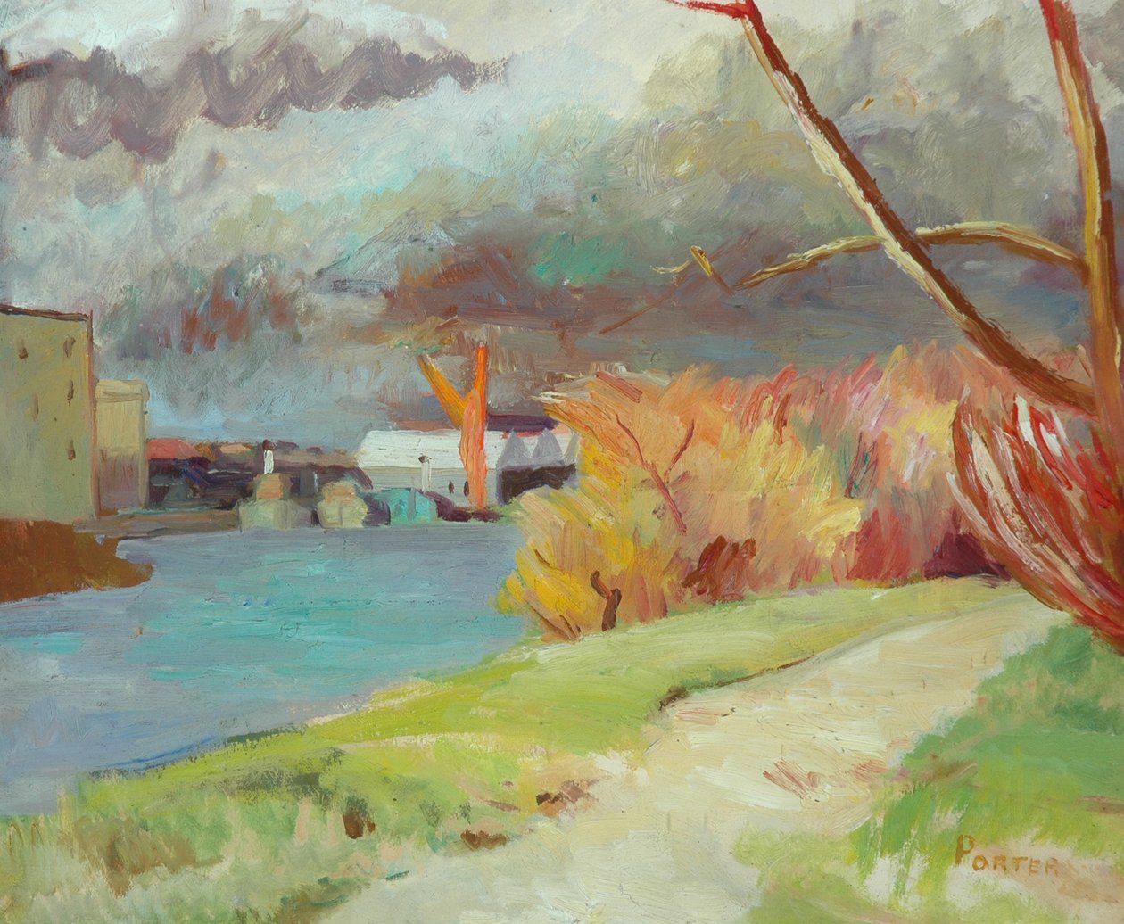 Floden ved Kew af Frederick James Porter