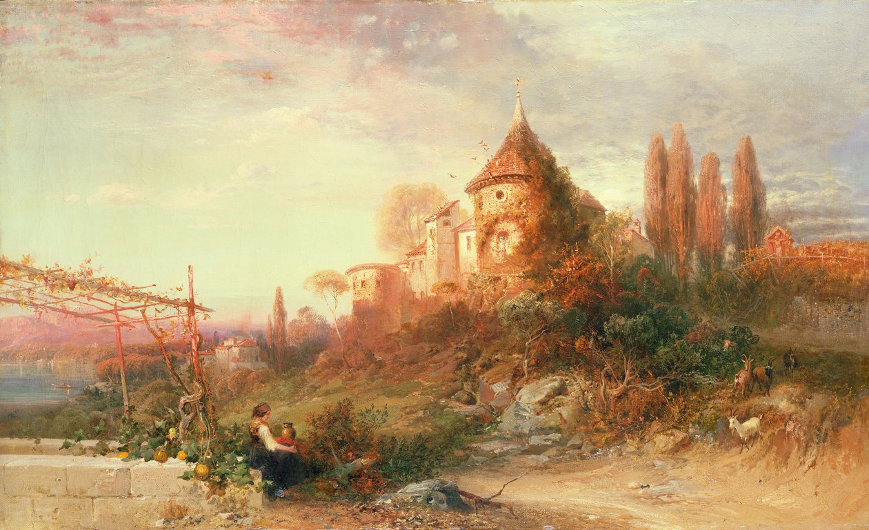 Vinmarker i Meran, Tyrol af Frederick Lee Bridell