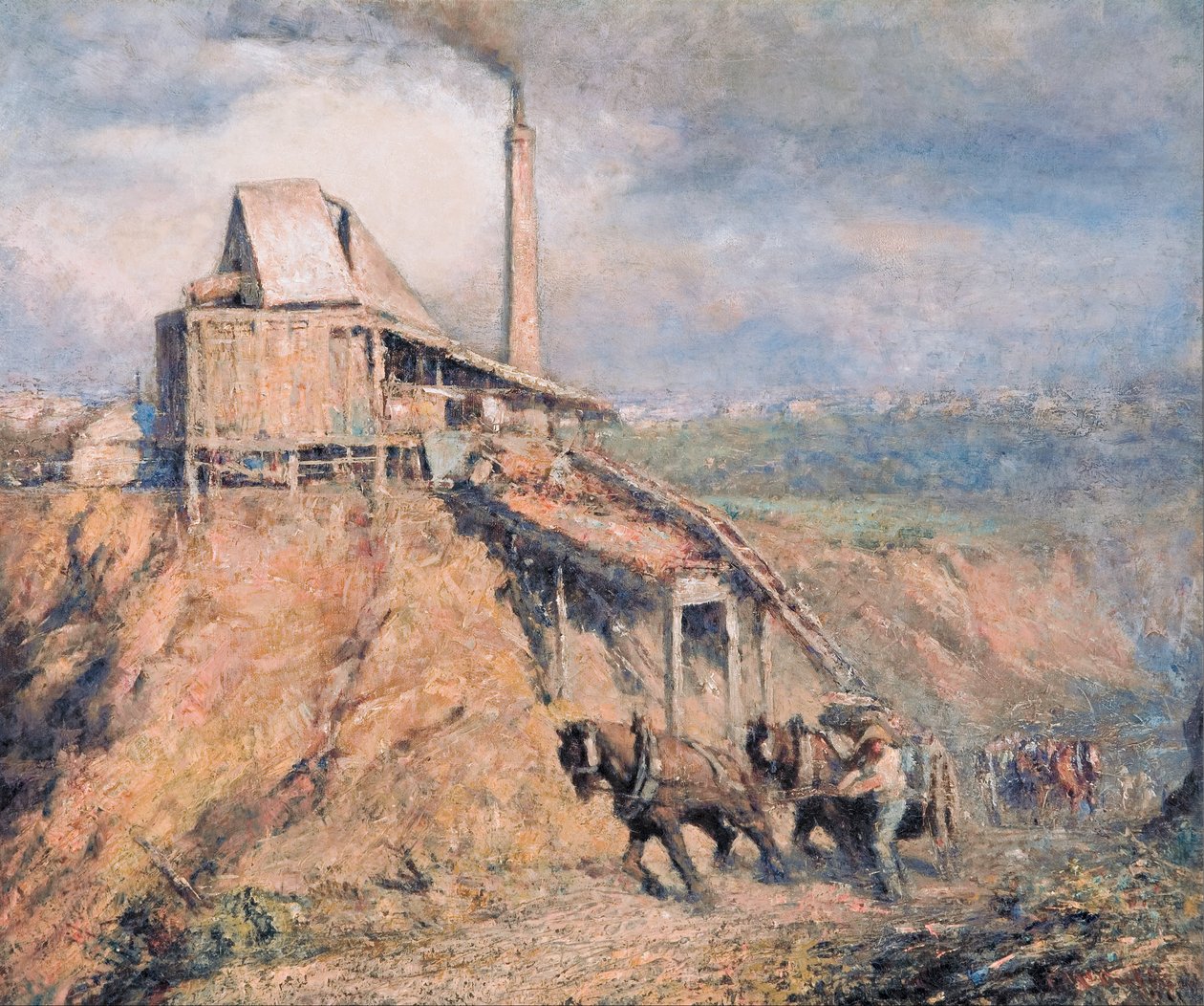 Den gamle stenknuser (stenbruddet) af Frederick McCubbin