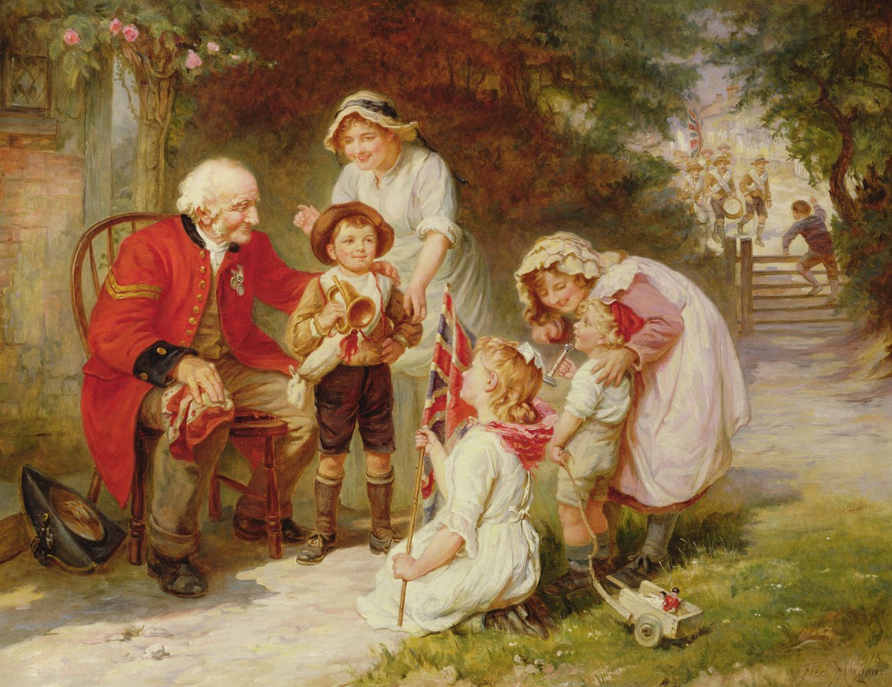 Den gamle soldat af Frederick Morgan