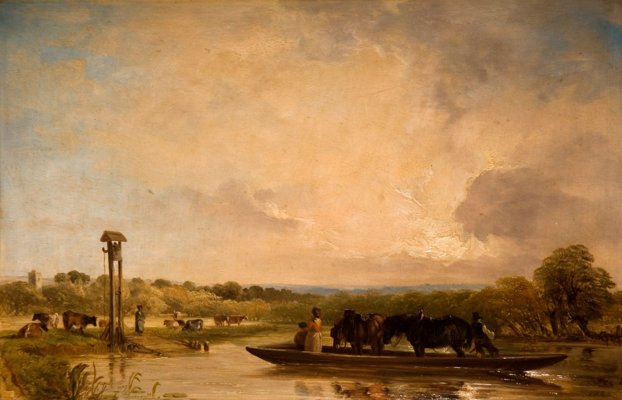 Færgebåden, 1844 af Frederick Richard Lee