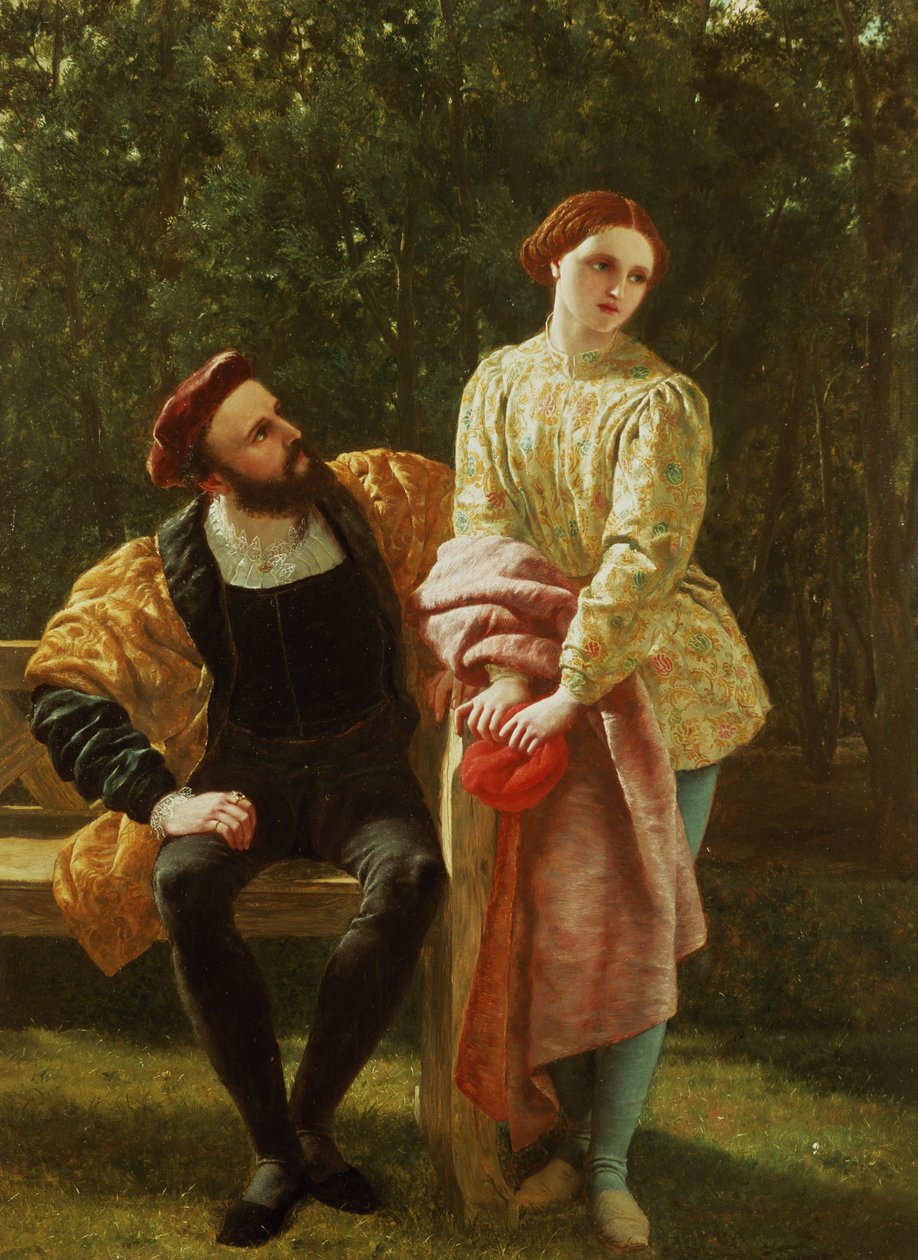 Orsino og Viola af Frederick Richard Pickersgill