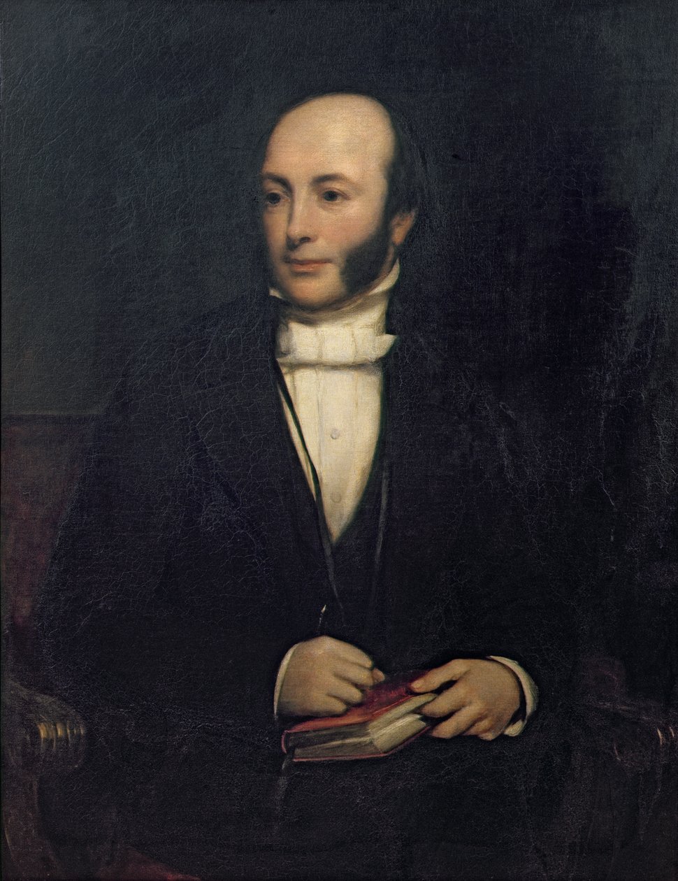 Portræt af pastor John Barlow (1798-1869) af Frederick Richard Pickersgill