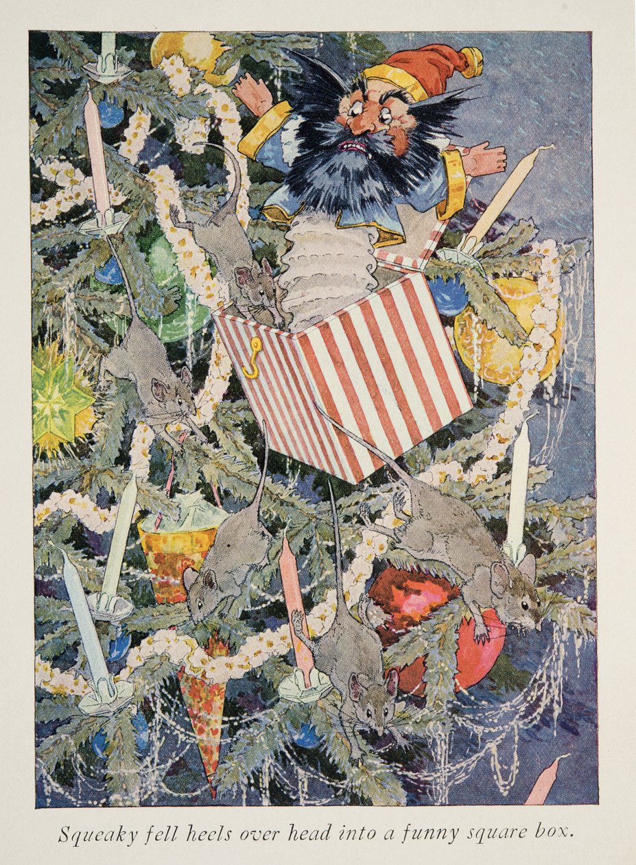 Illustration fra et besøg i julemandens land af Frederick Richardson