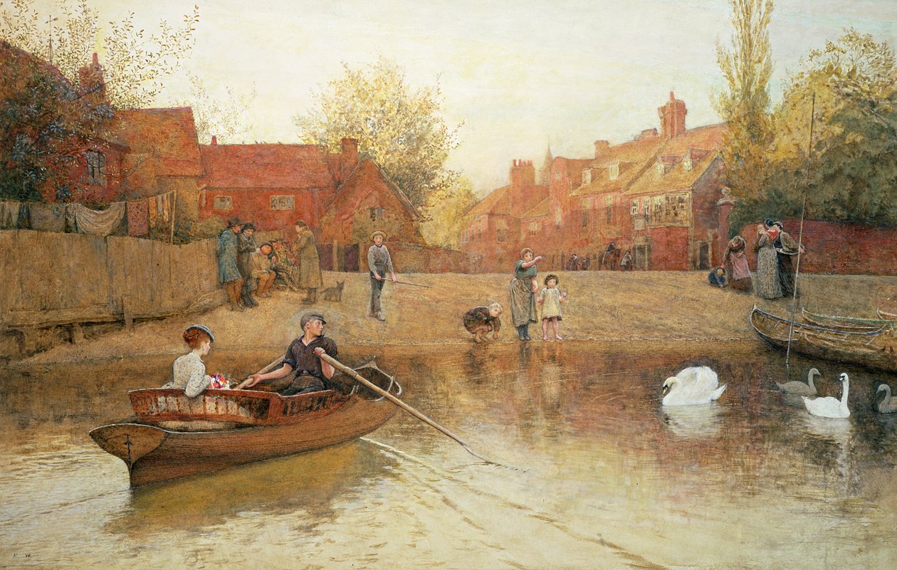 Marlow færge af Frederick Walker