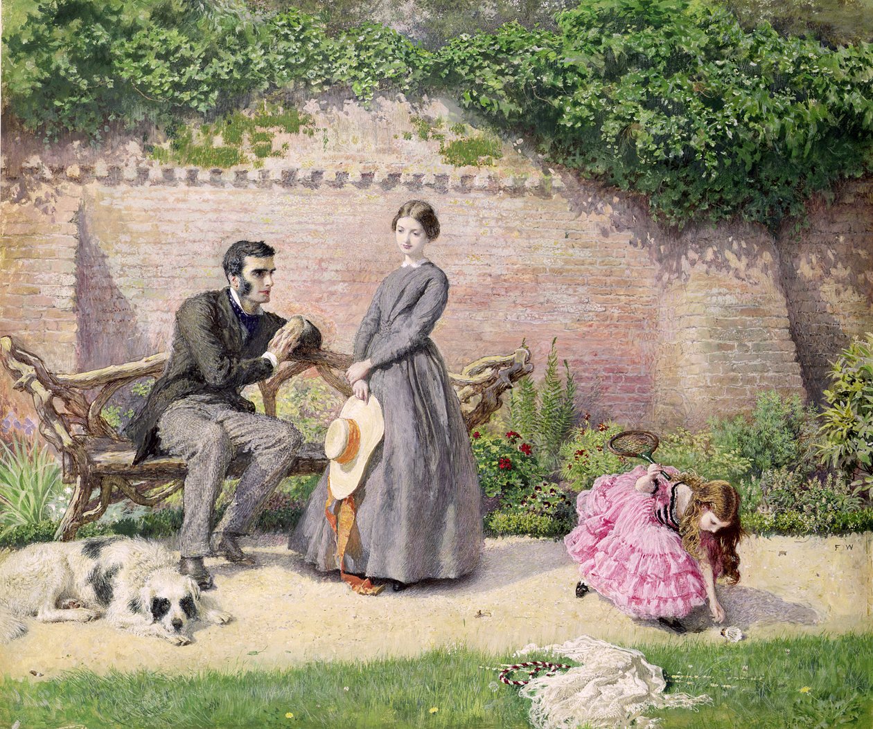 Rochester og Jane Eyre af Frederick Walker
