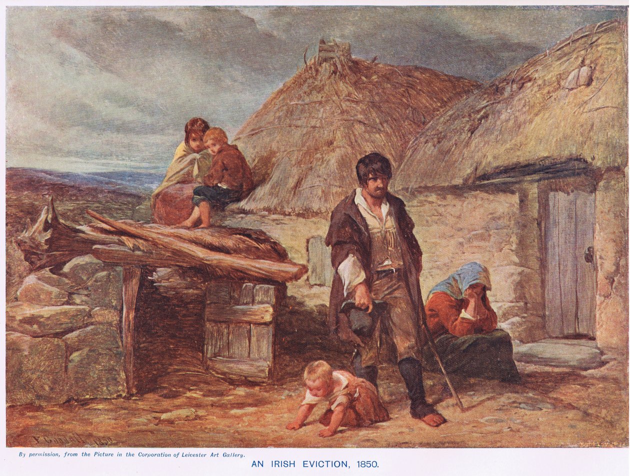 An Irish Eviction, illustration fra Cassells 