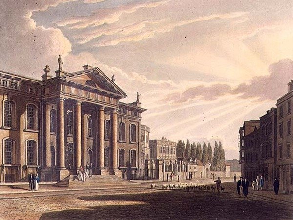 Yderside af Clarendon Printing House, illustration fra 