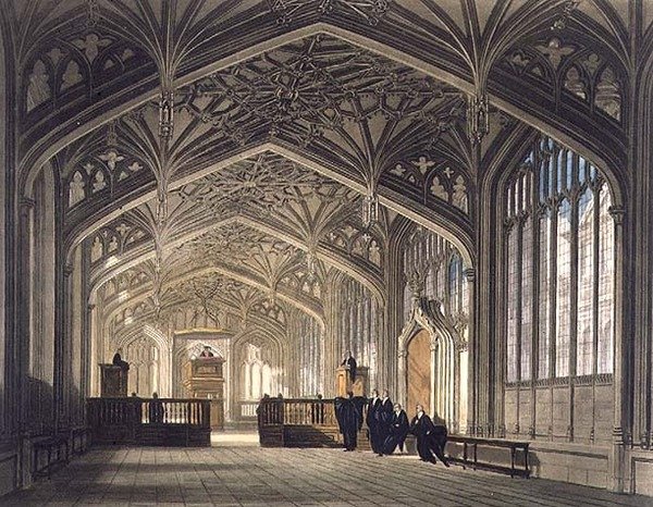 Interior of Divinity School, illustration fra 