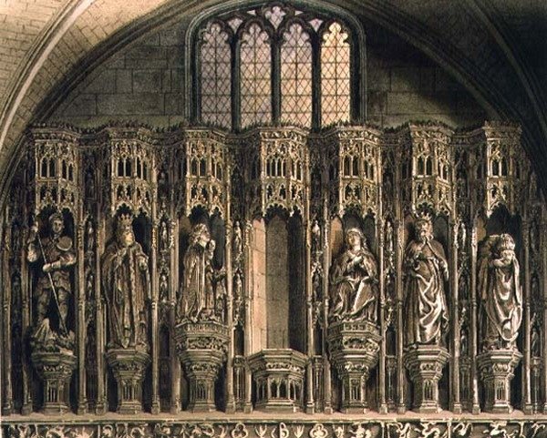 Screen over Chantry of Henry the Fifth, plade O fra 