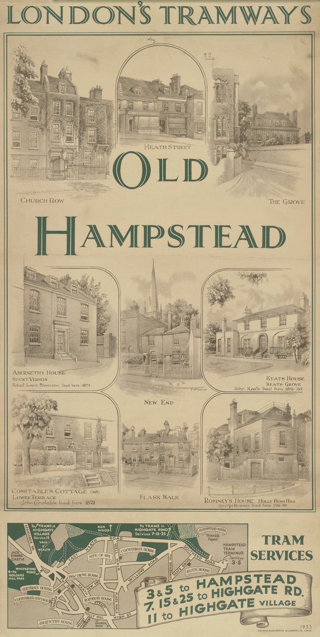 Old Hampstead, sporvognskørsel af Frederick Adcock