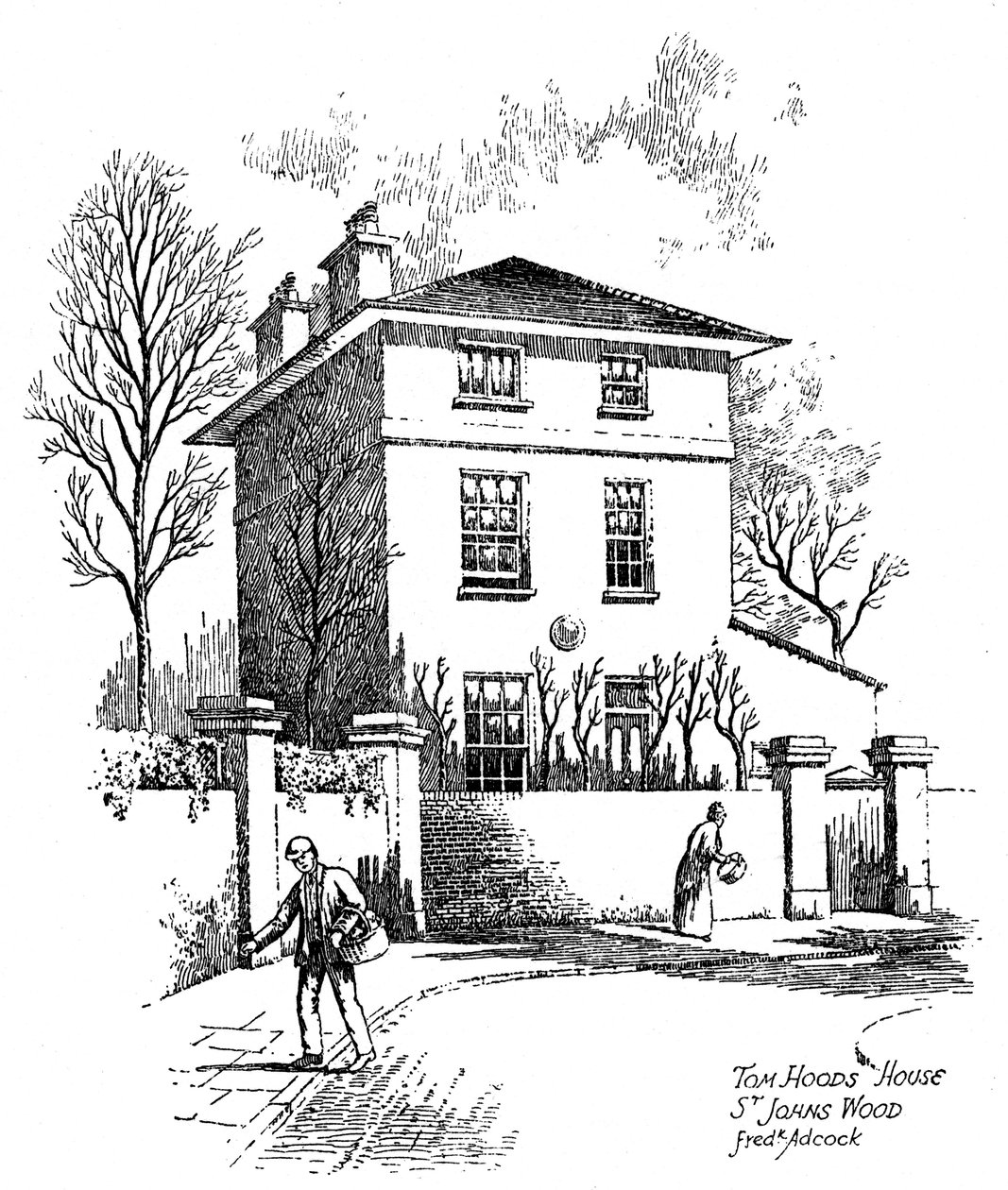 Thomas Hoods hus, St Johns Wood, London, 1912 af Frederick Adcock
