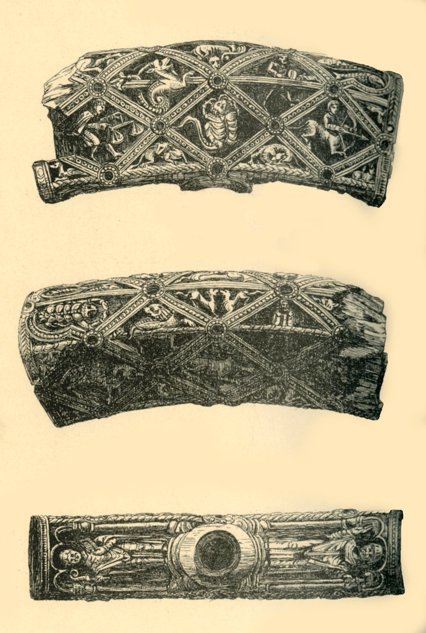 Leder af et Tau-kors, c1140-1150, 1881. af Frederick Albert Slocombe