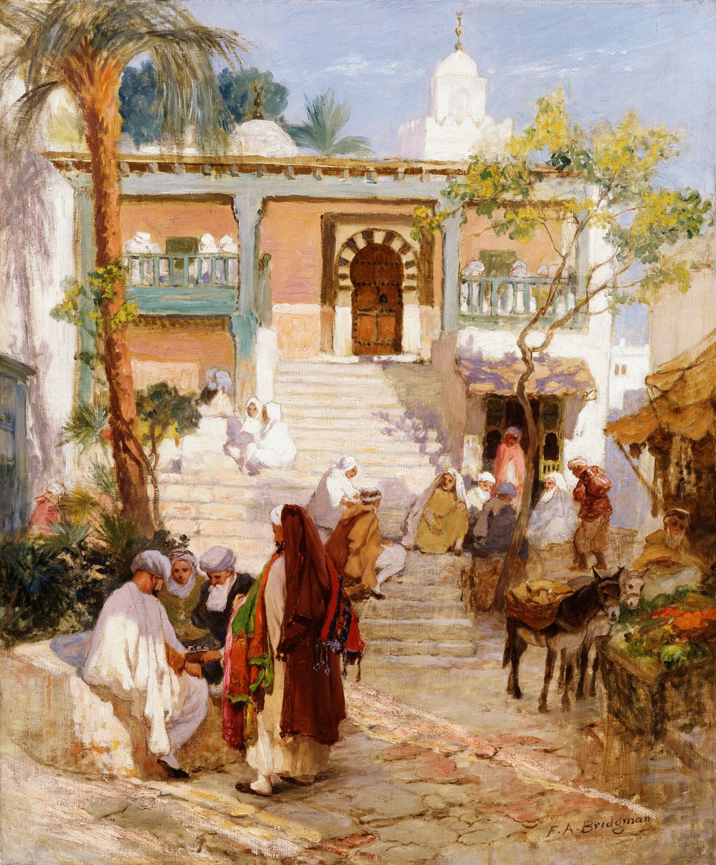 Ved souken, af Frederick Arthur Bridgman