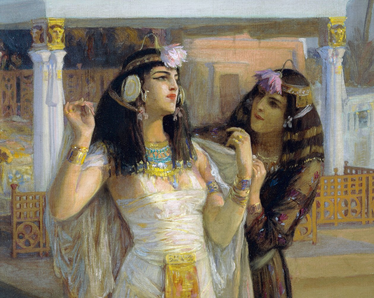 Cleopatra på terrasser af Philae af Frederick Arthur Bridgman
