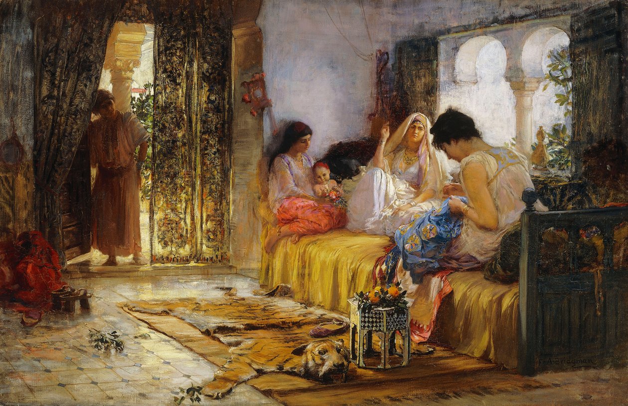 Indenrigsscene, af Frederick Arthur Bridgman