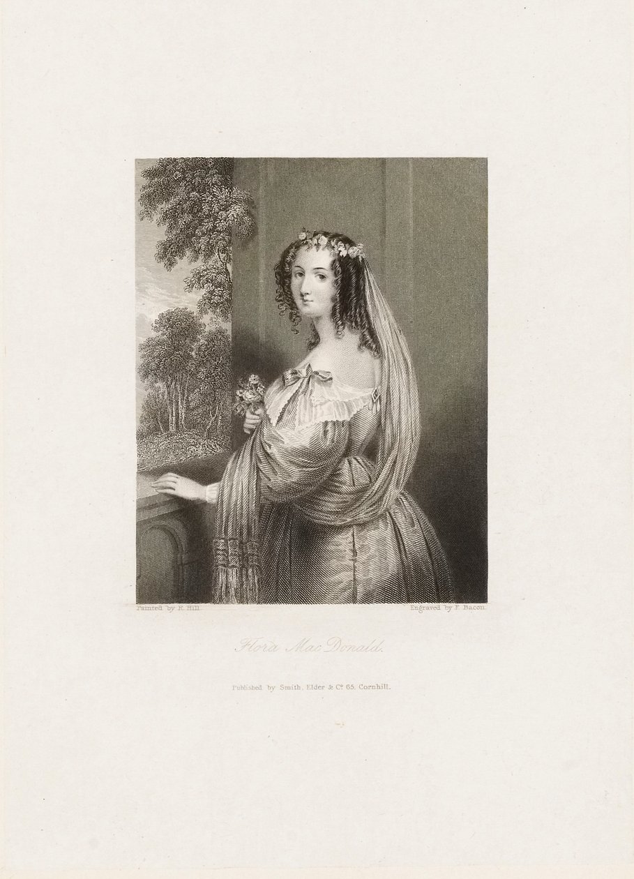 Flora MacDonald, ca. 1850 (tryk) af Frederick Bacon