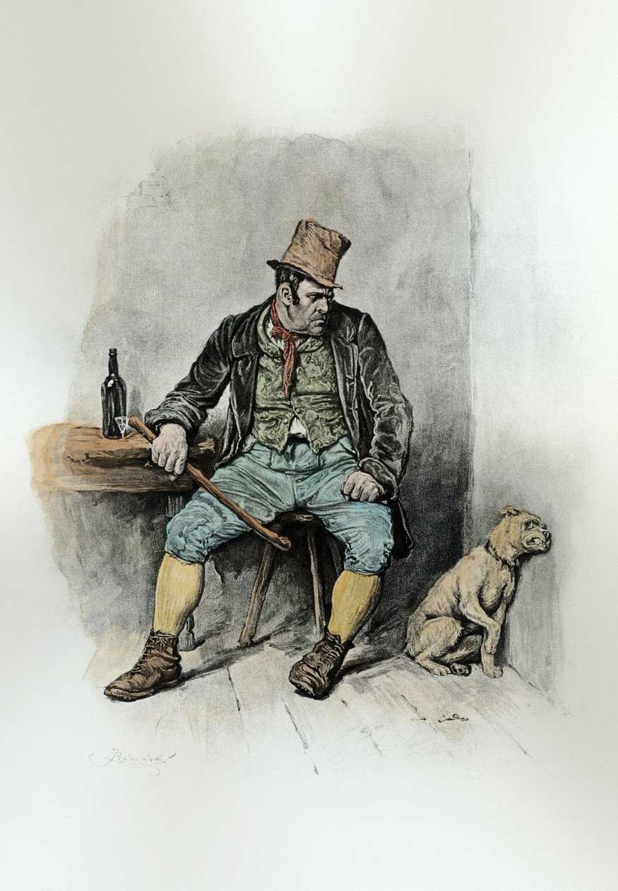 Bill Sykes og hans hund, fra 