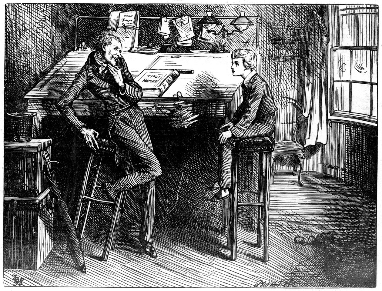 David Copperfield og Uriah Heep, 1912 af Frederick Barnard
