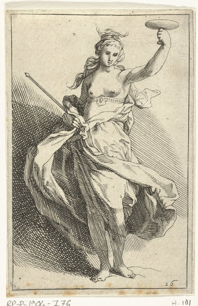 Kvinde med kalk og scepter De små figurer (serietitel) af Frederick Bloemaert