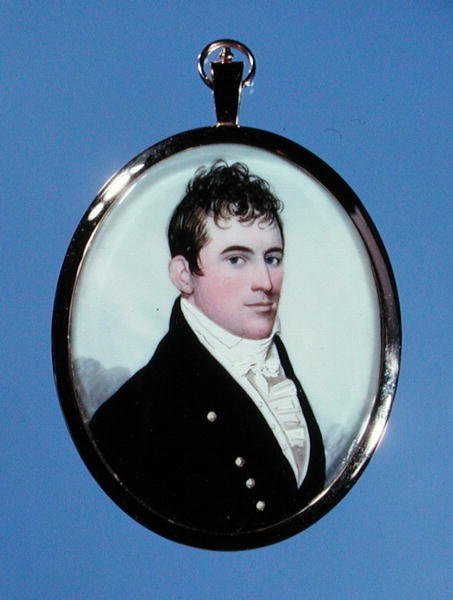 Portrætminiature af James Drew, ca. 1805-10 (akvarel) af Frederick Buck