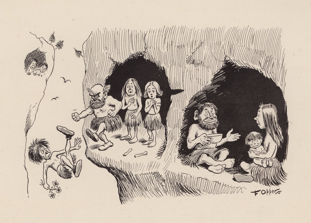 Vores antediluvianske forfædre af F. Opper: Nummer niogtredive (litografi) af Frederick Burr Opper