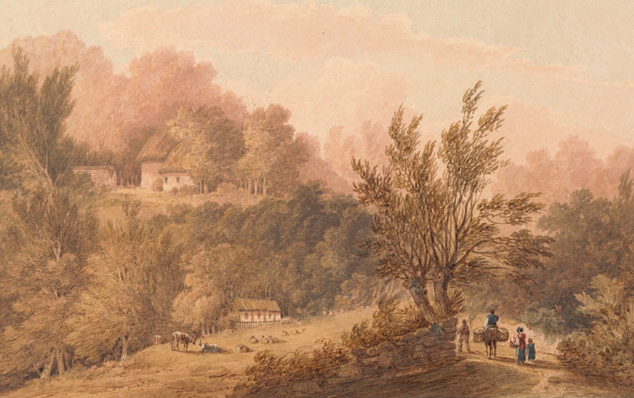 En bane med figurer - Isle of Wight (?) af Frederick Calvert