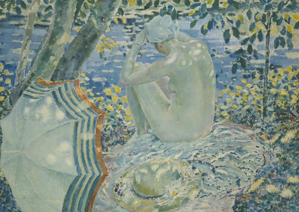 On the Bank, ca. 1915 (olie på lærred) af Frederick Carl Frieseke
