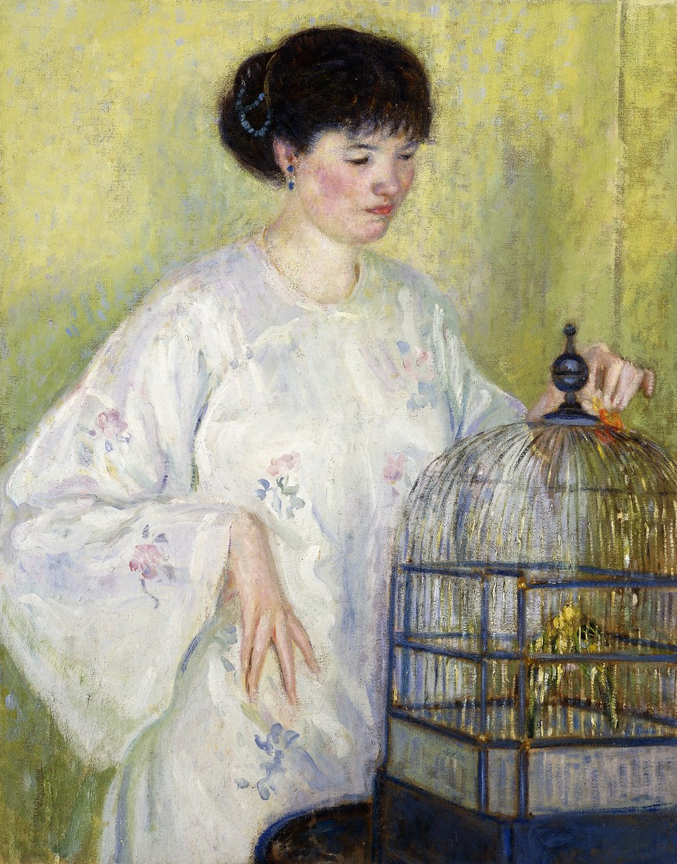 Portræt af Madame Frieseke, ca. 1912-1913 (olie på lærred) af Frederick Carl Frieseke