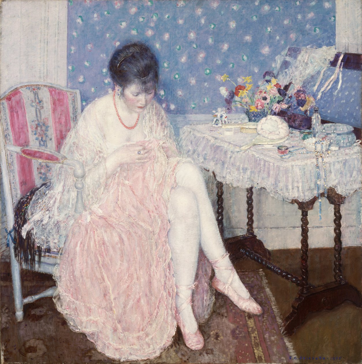 Revet lingeri af Frederick Carl Frieseke