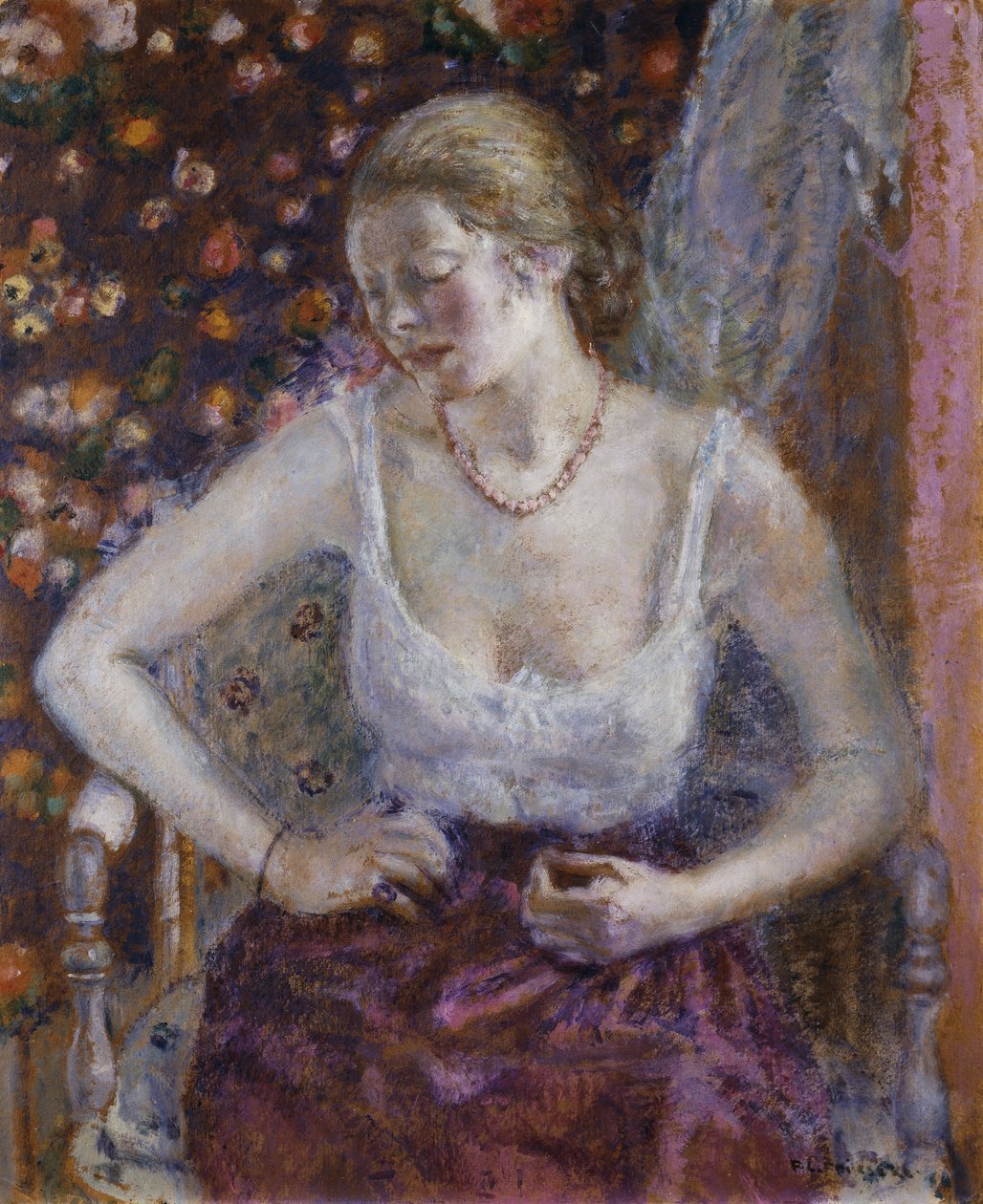 Kvinde påklædning af Frederick Carl Frieseke