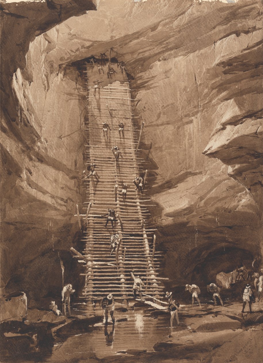 Vel i Bolonchen, Yucatan af Frederick Catherwood