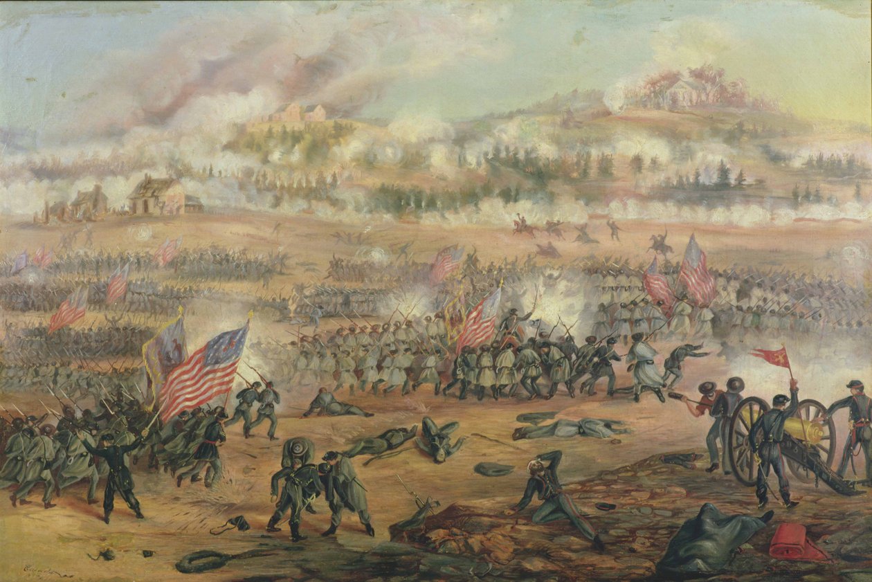 Slaget ved Fredericksburg den 13. december 1862 af Frederick Cavada