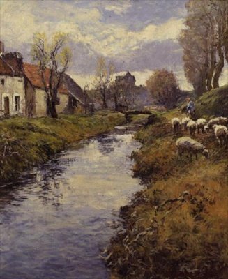 Af The Banks of the Loing, Montigny af Frederick Charles Vipont Ede