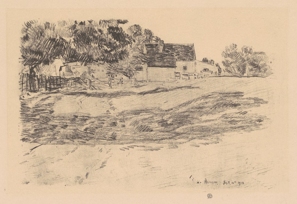 Eftermiddagsskygger, 1918. af Frederick Childe Hassam