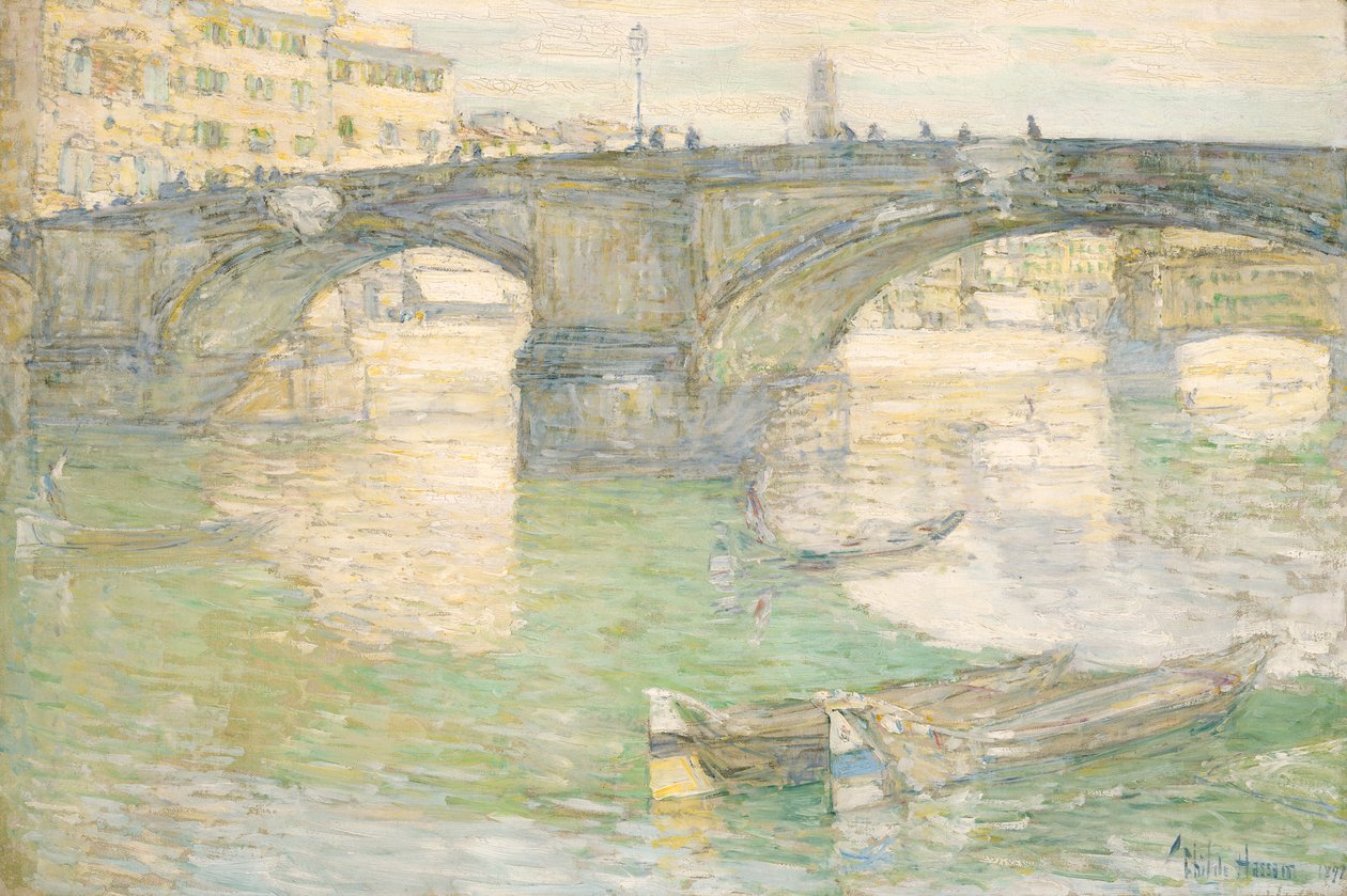 Ponte Santa Trinità, 1897. af Frederick Childe Hassam