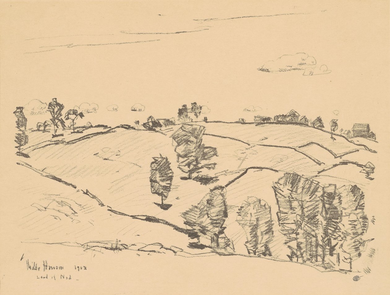 Stenhegn, Land of Nod, 1918. af Frederick Childe Hassam