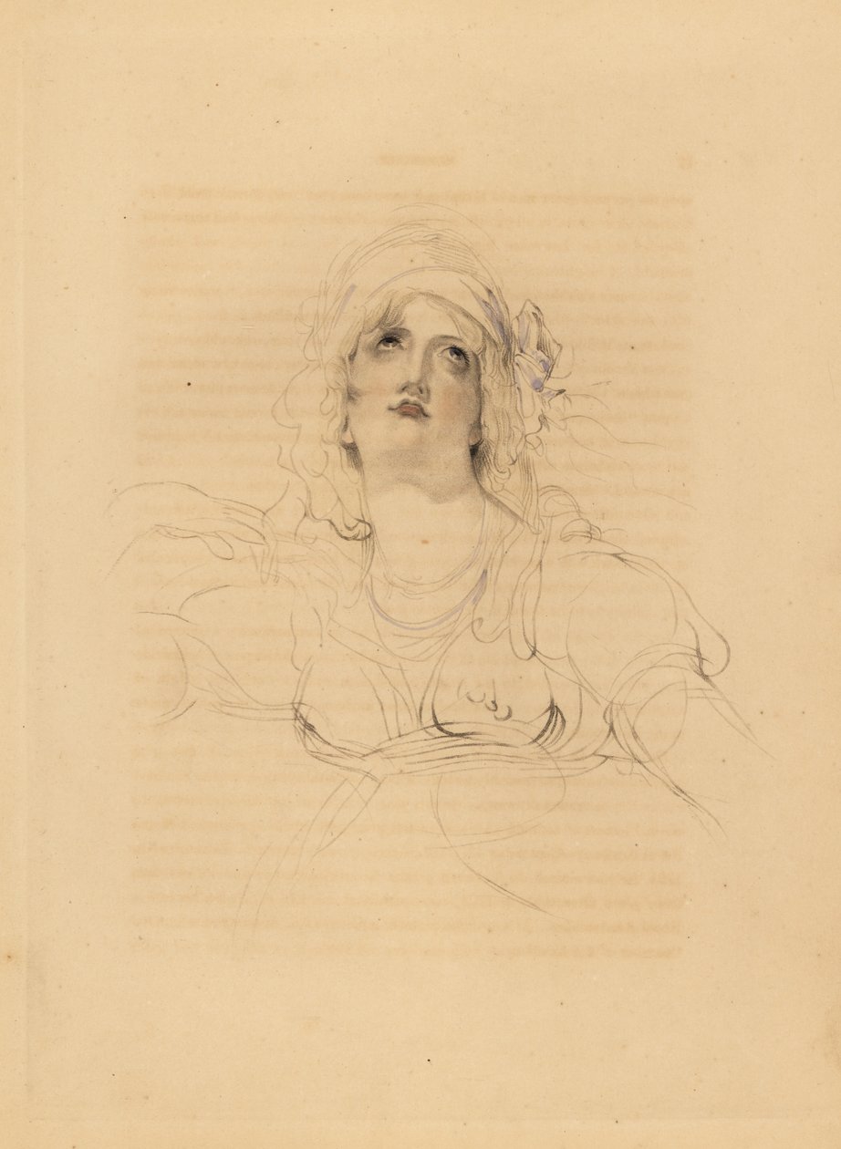 Portræt af Lady Emma Hamilton, elskerinde til Horatio Nelson af Frederick Christian Lewis