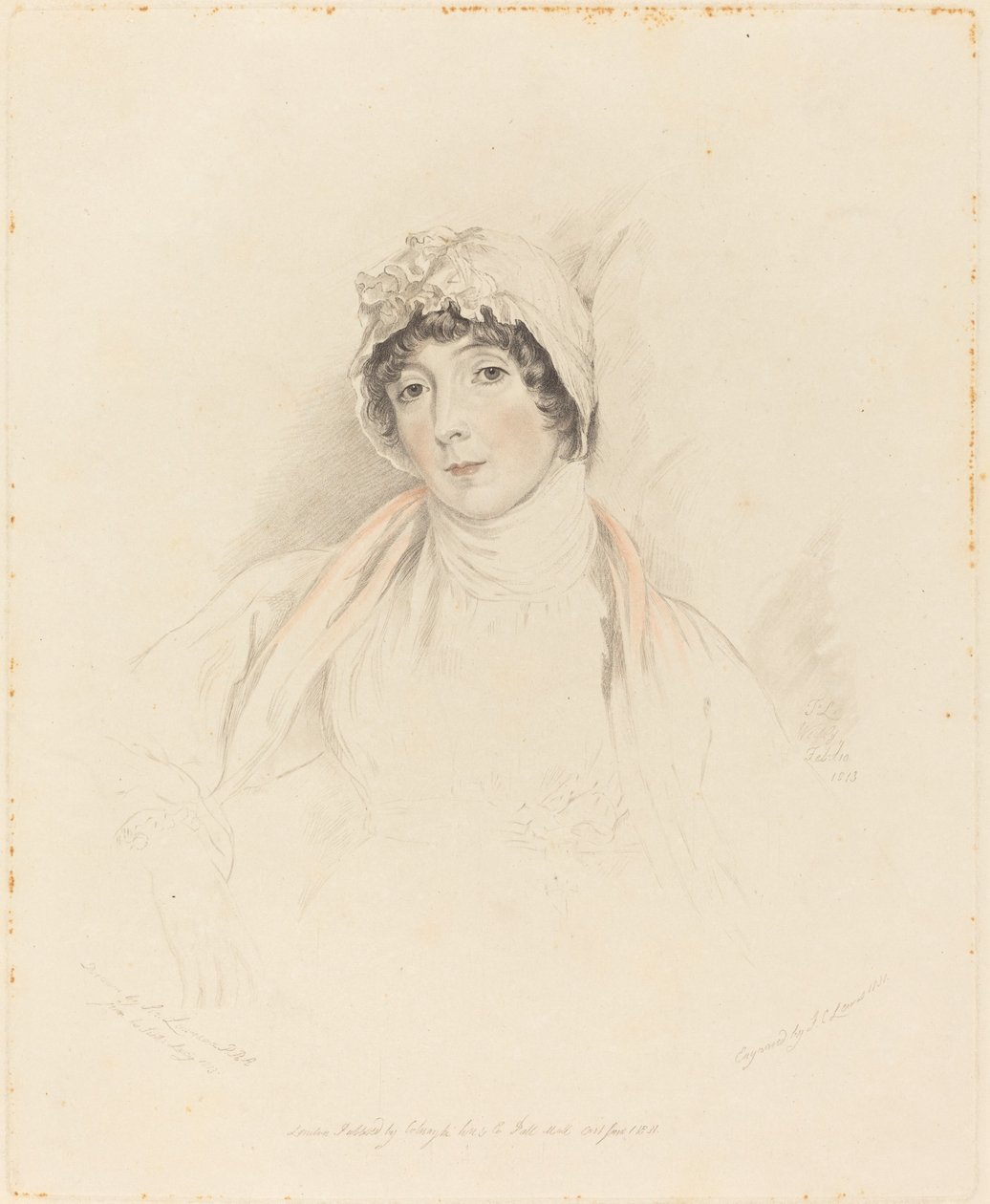 Lucy Lawrence af Frederick Christian Lewis I after Sir Thomas Lawrence