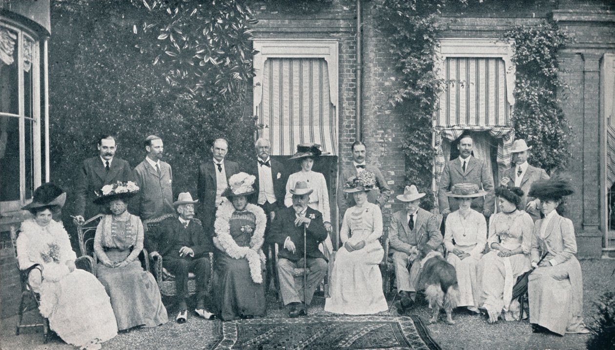 Kongehusets fest i The Grove, Watford, Lord Clarendons bolig, i juli 1909 1911 af Frederick Downer and Sons