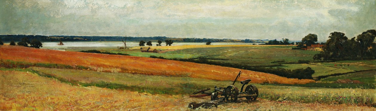 Loading Hay, Stour Estuary af Frederick George Cotman