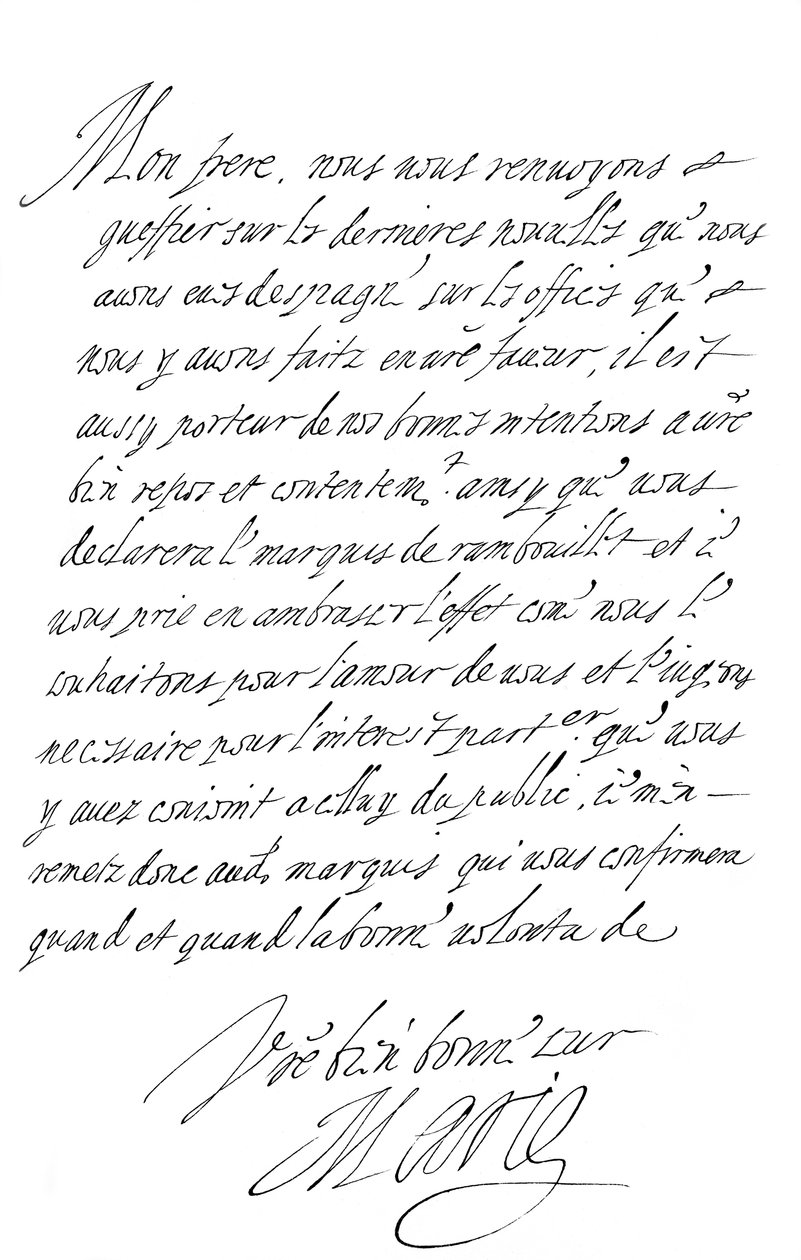 Brev af Marie de Medici til hertugen af Savoyen, slutningen af det 16. - begyndelsen af det 17. århundrede 1865. af Frederick George Netherclift