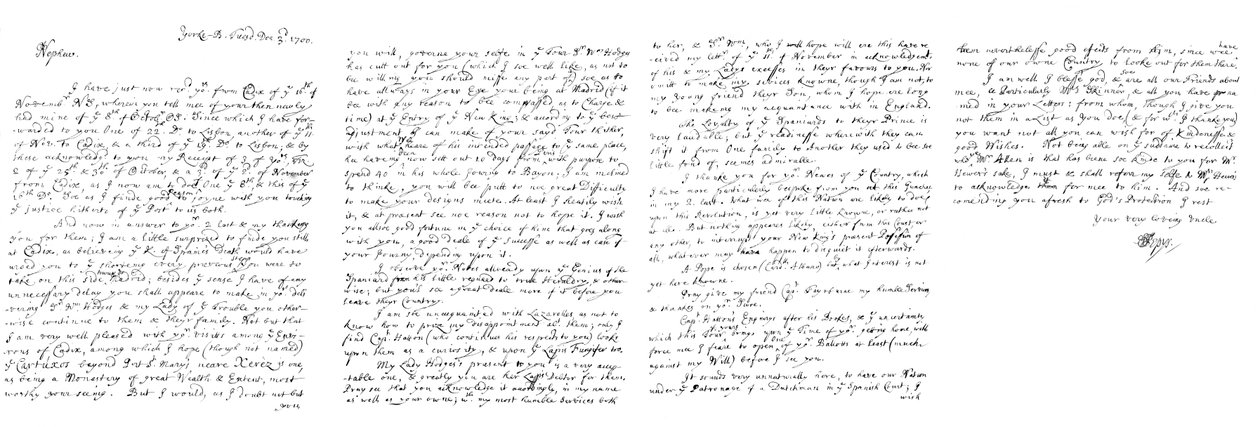 Brev af Samuel Pepys til John Jackson, Esq, 1700 1865. af Frederick George Netherclift