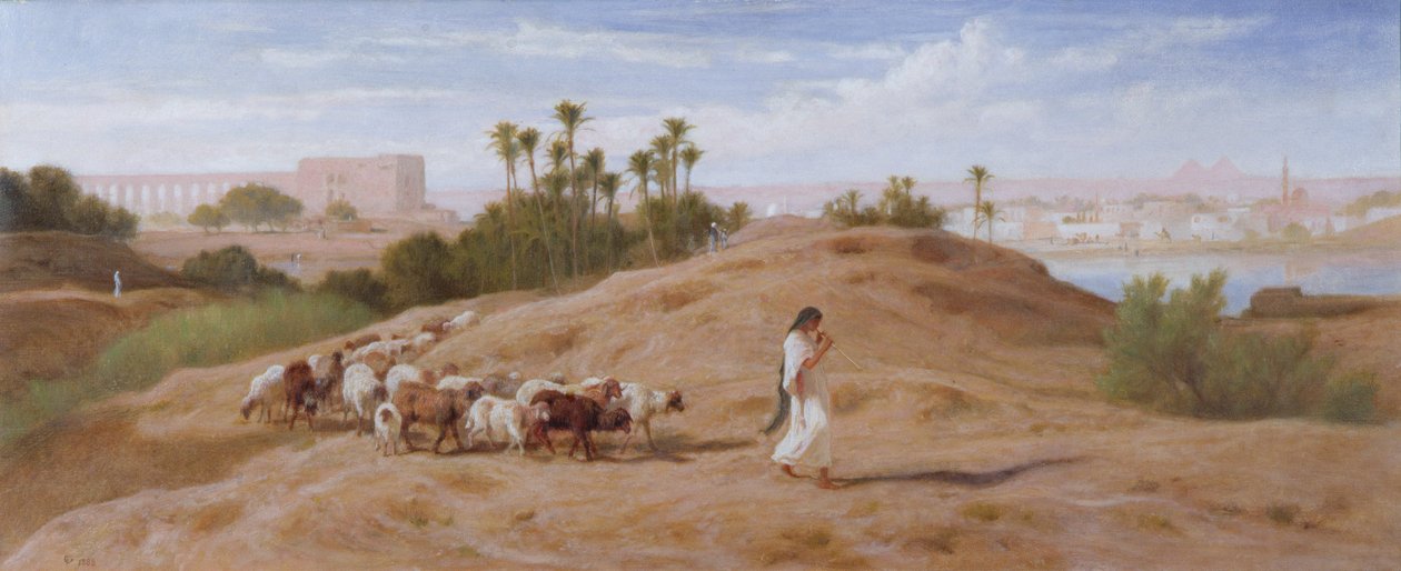 En gedebesætning nær Kairo af Frederick Goodall