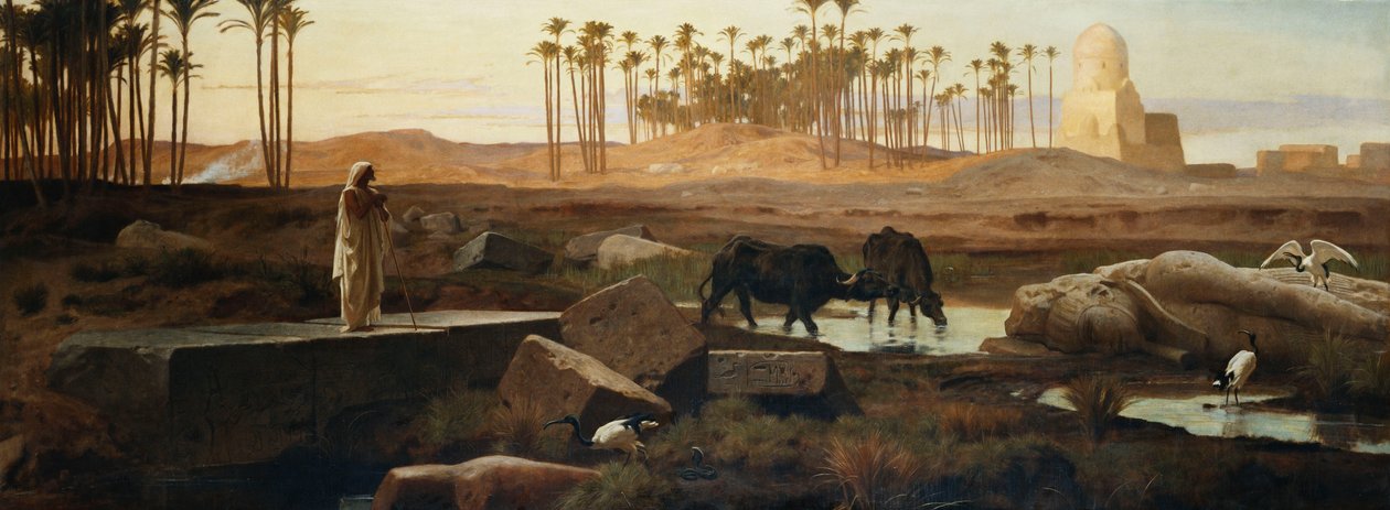 Memphis, ved Nilen, 1882 af Frederick Goodall