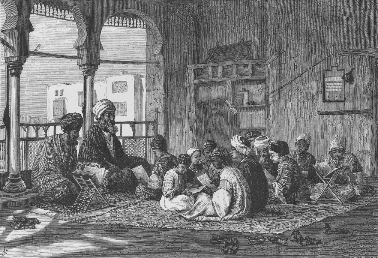 Sultan Hassans skole, graveret af Butterworth und Heath af Frederick Goodall