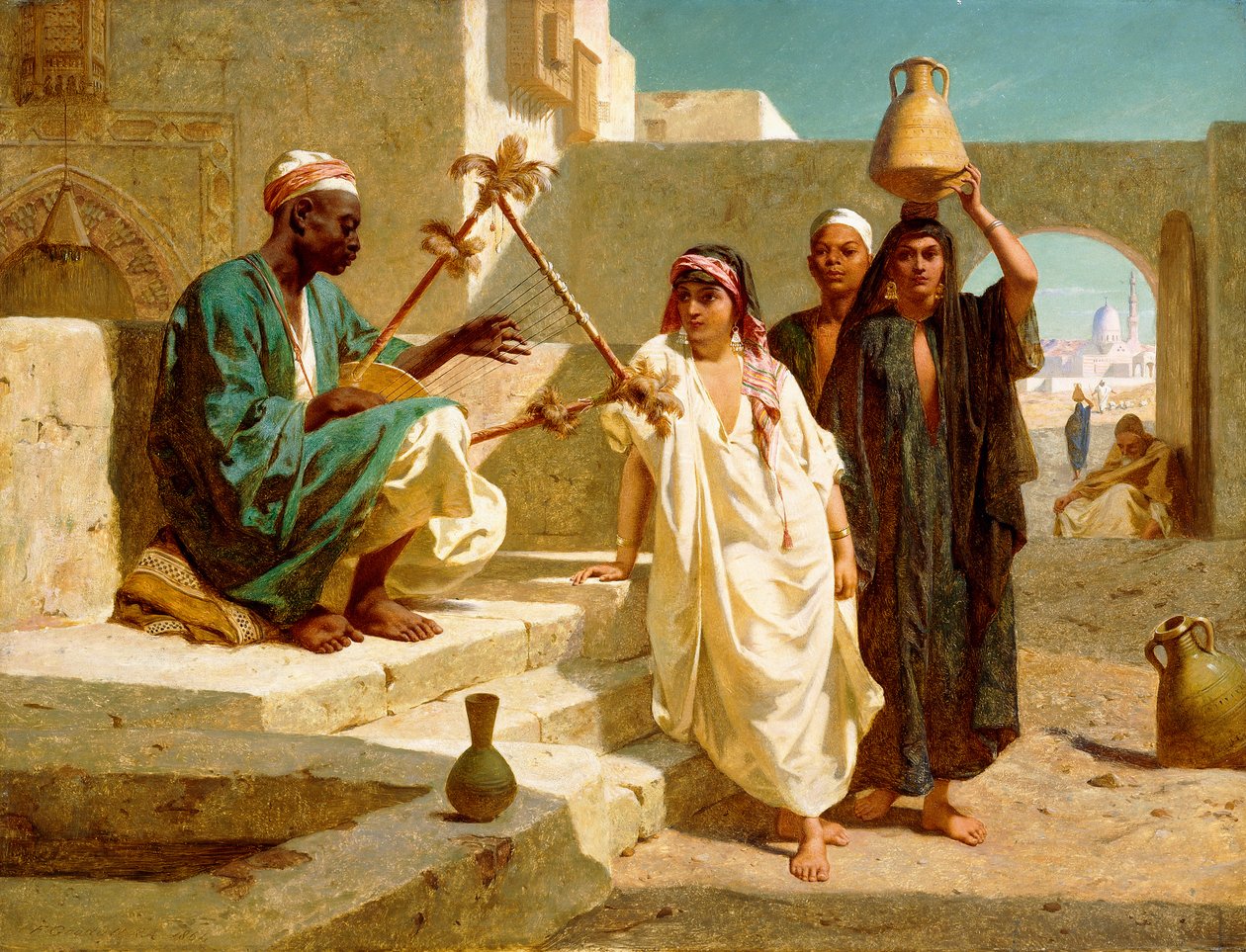 Sangen om den nubiske slave, 1864 af Frederick Goodall