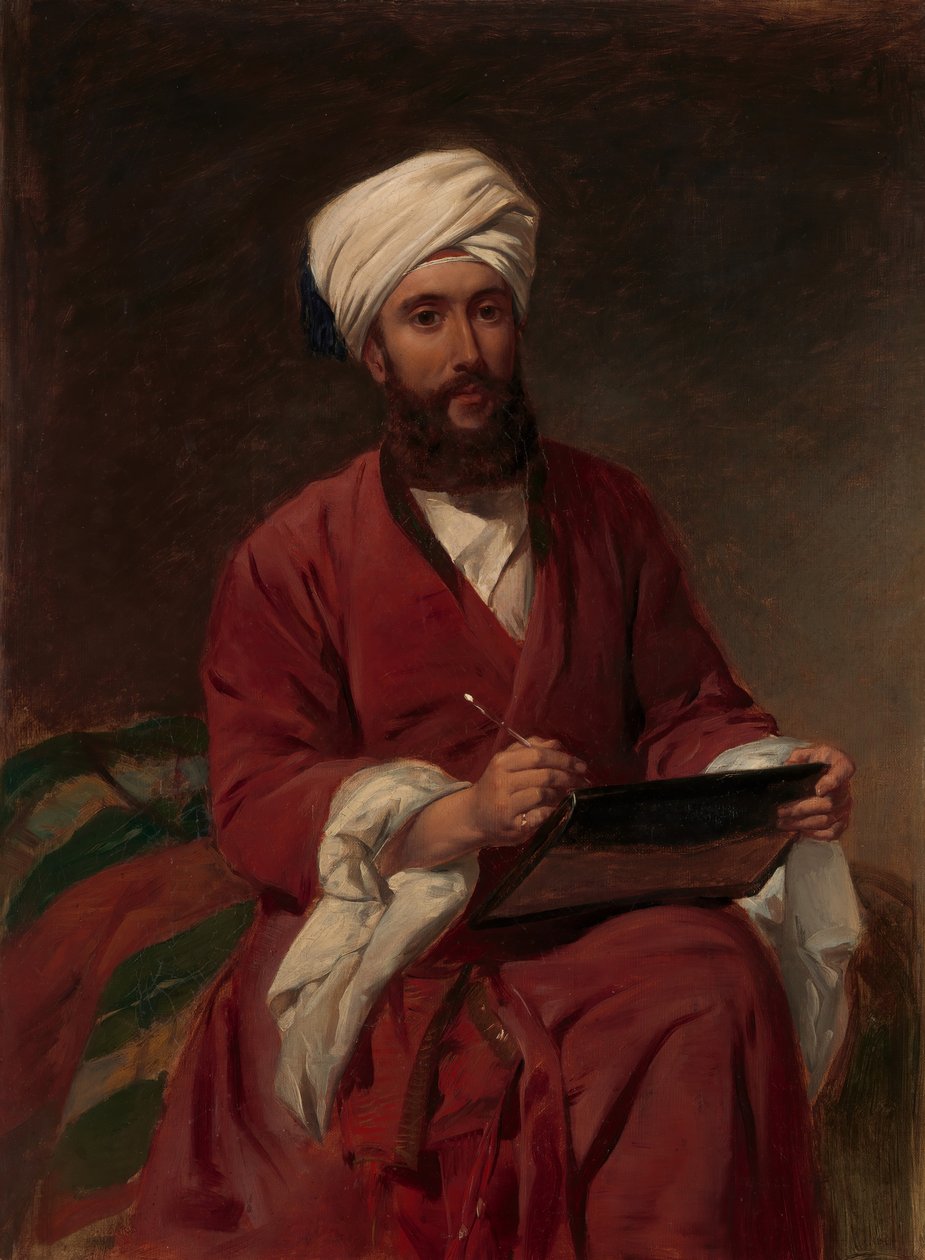 William Edward Dighton 1822-1853 i mellemøstlig kjole, ca. 1852-53. af Frederick Goodall