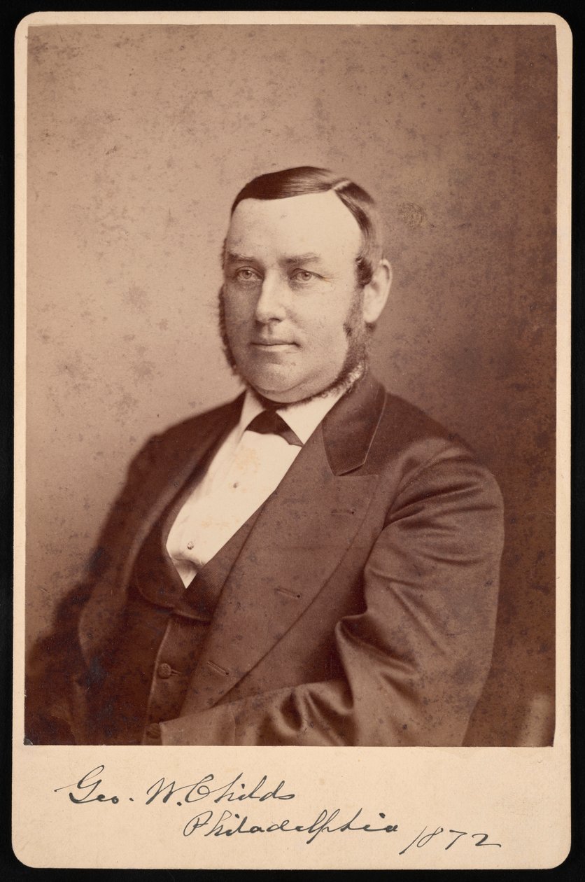 Portræt af George William Childs 1829-1894, 1872. af Frederick Gutekunst