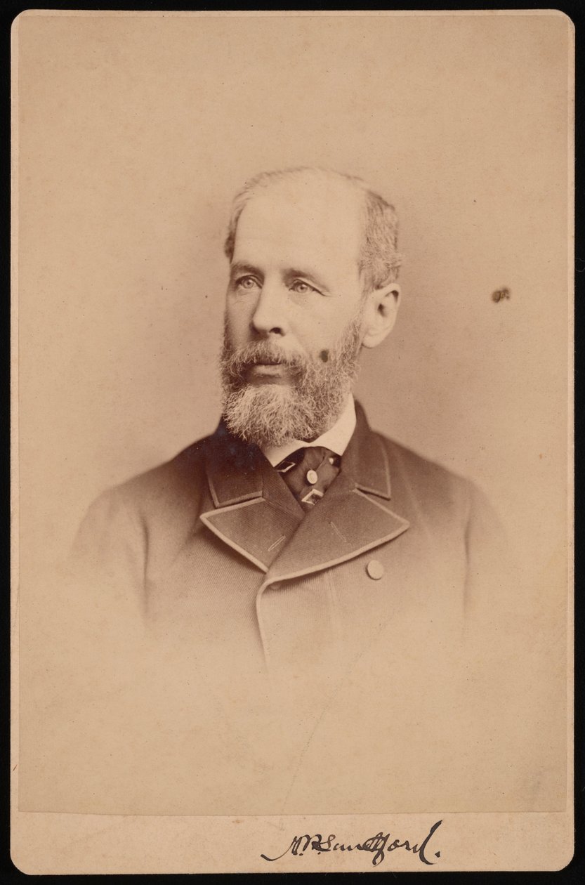 Portræt af uidentificeret mand, oktober 1876. af Frederick Gutekunst
